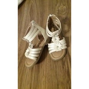 Bella Girl Sandals Toddler Size 8 High Top White